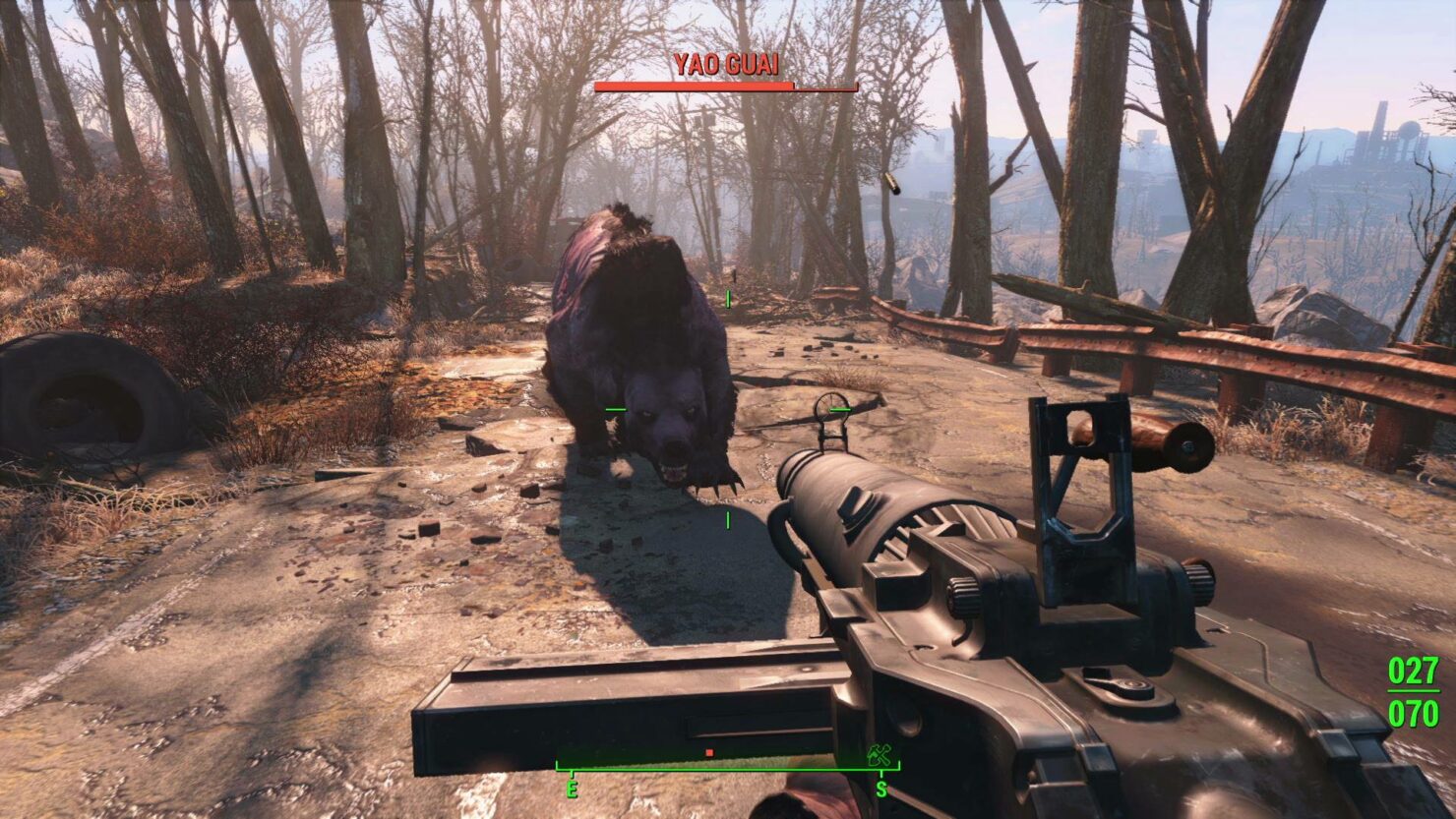Fallout 4 screenshot: realistic, first-person, third-person, no outlines, realistic lighting (environment, combat)