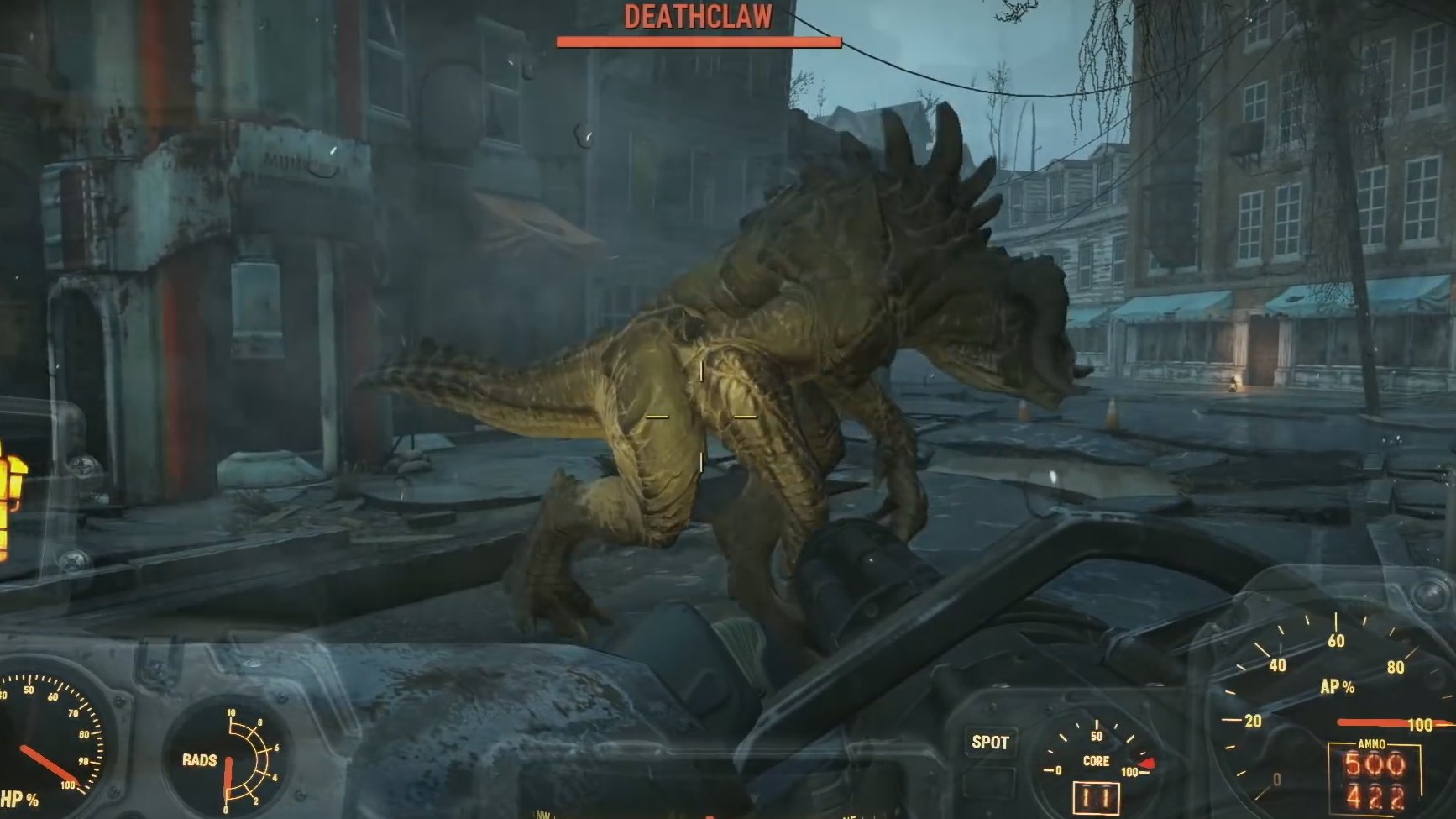 Fallout 4 screenshot: realistic, first-person, third-person, no outlines, realistic lighting (environment, combat)