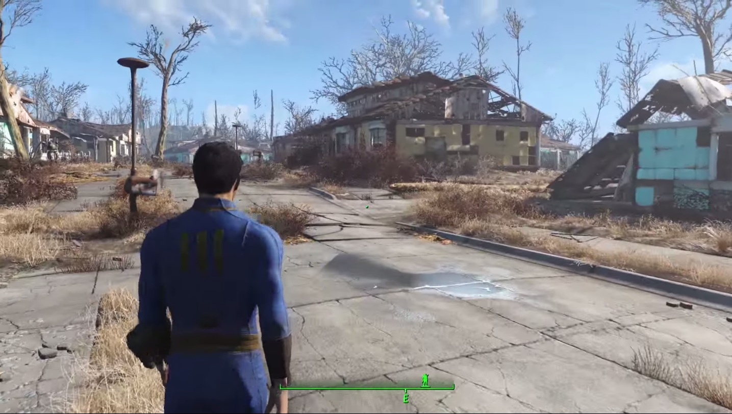 Fallout 4 screenshot: realistic, first-person, third-person, no outlines, realistic lighting (environment, character)