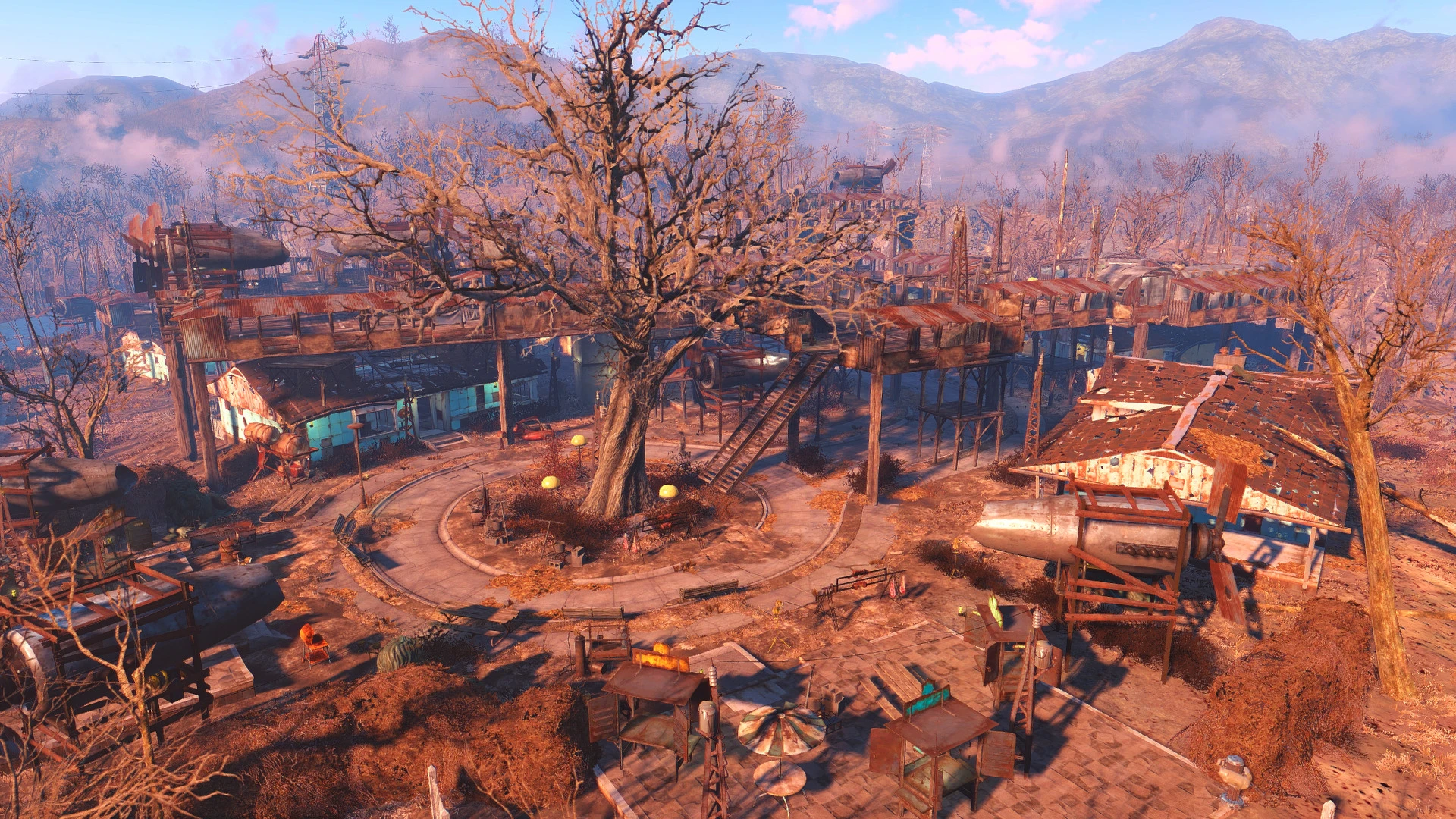 Fallout 4 screenshot: realistic, first-person, third-person, no outlines, realistic lighting (environment)