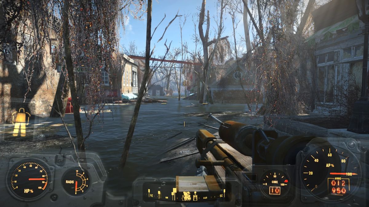 Fallout 4 screenshot: realistic, first-person, third-person, no outlines, realistic lighting (environment)