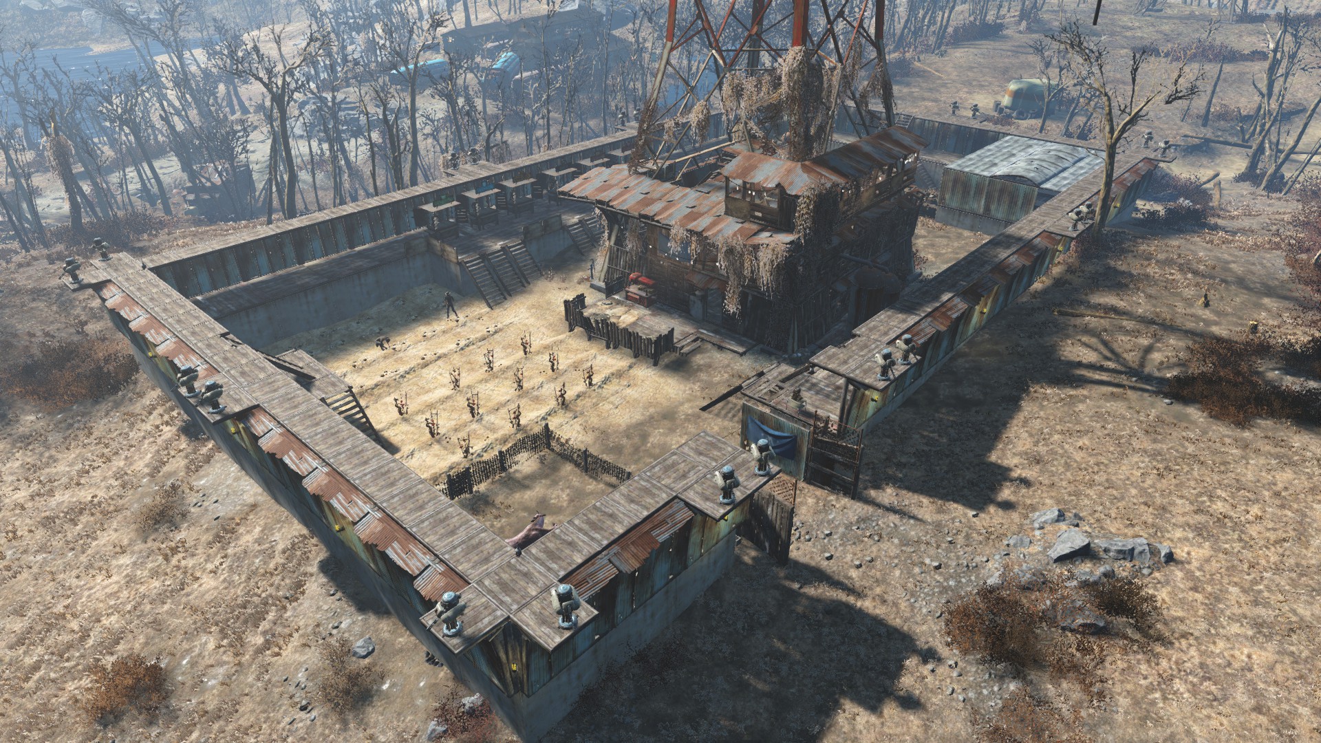 Fallout 4 screenshot: realistic, first-person, third-person, no outlines, realistic lighting (environment)