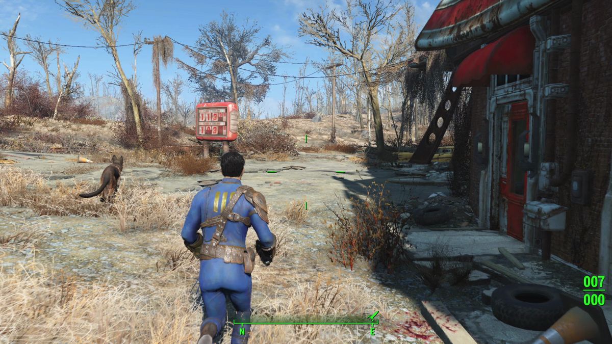 Fallout 4 screenshot: realistic, first-person, third-person, no outlines, realistic lighting (environment, character)