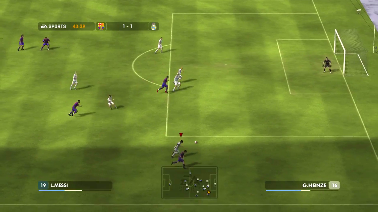 FIFA 08 screenshot: realistic, three-quarter, third-person, no outlines, soft gradient (environment)