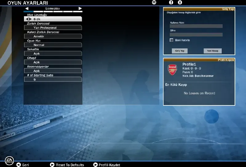 FIFA 10 screenshot: realistic, three-quarter, no outlines, soft gradient (ui / menu)
