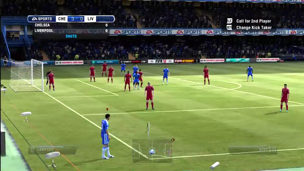 FIFA 12 screenshot: realistic, three-quarter, no outlines, realistic lighting (environment)