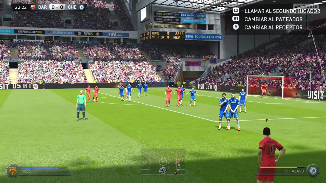 FIFA 15 screenshot: realistic, three-quarter, no outlines, realistic lighting (environment, character, combat)