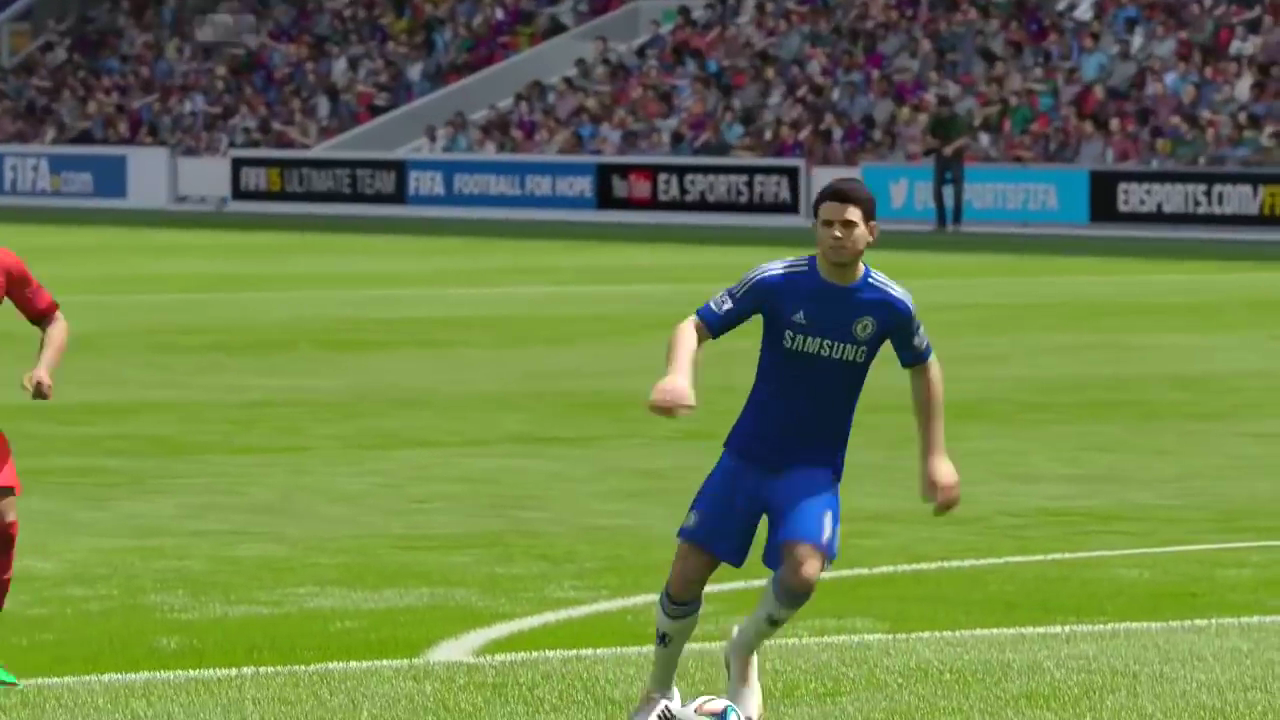 FIFA 15 screenshot: realistic, three-quarter, no outlines, realistic lighting (environment, character, combat)