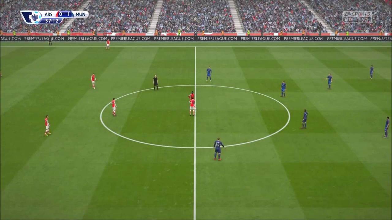 FIFA 15 screenshot: realistic, three-quarter, no outlines, realistic lighting (environment)