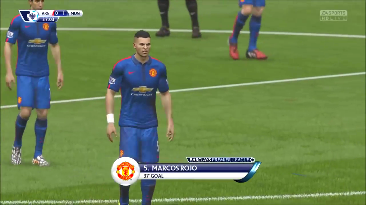 FIFA 15 screenshot: realistic, three-quarter, no outlines, realistic lighting (environment, character, cutscene)