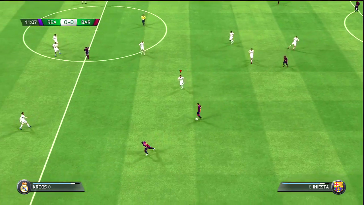 FIFA 15 screenshot: realistic, three-quarter, no outlines, realistic lighting (environment, combat)