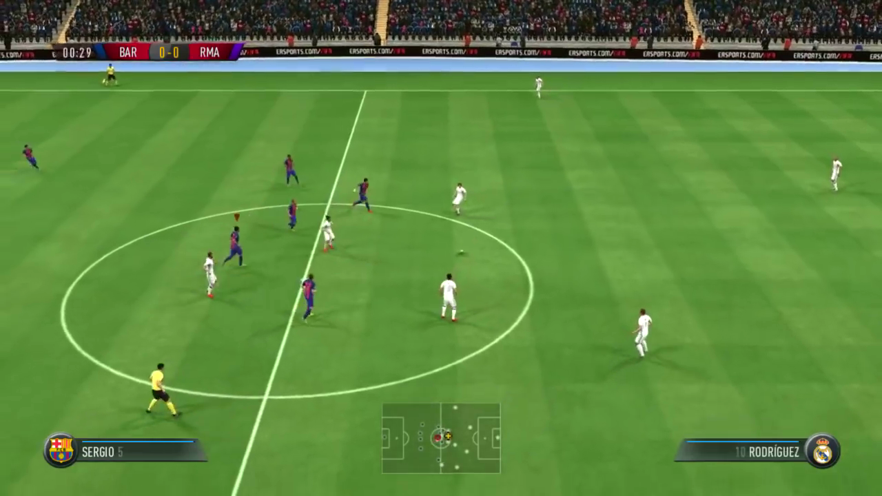 FIFA 17 screenshot: realistic, three-quarter, no outlines, realistic lighting (environment, combat)