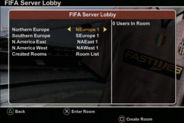FIFA Football 2004 screenshot: realistic, three-quarter, no outlines, soft gradient (ui / menu)