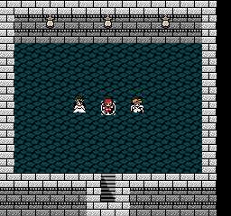 Final Fantasy II screenshot: pixel art, three-quarter, fixed camera, black outlines, flat / unlit (environment)