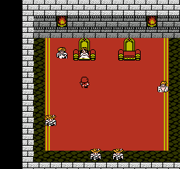 Final Fantasy II screenshot: pixel art, three-quarter, fixed camera, black outlines, flat / unlit (environment)