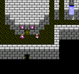 FINAL FANTASY III screenshot: pixel art, top-down, three-quarter, black outlines (environment)