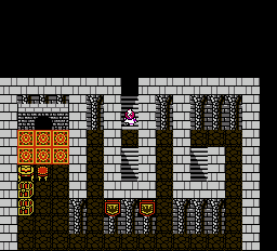 FINAL FANTASY III screenshot: pixel art, top-down, three-quarter, black outlines (environment)