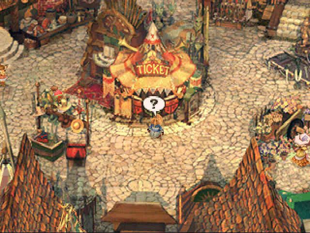 FINAL FANTASY IX screenshot: pre-rendered, low-poly, fixed camera, third-person, no outlines, baked lighting (environment)