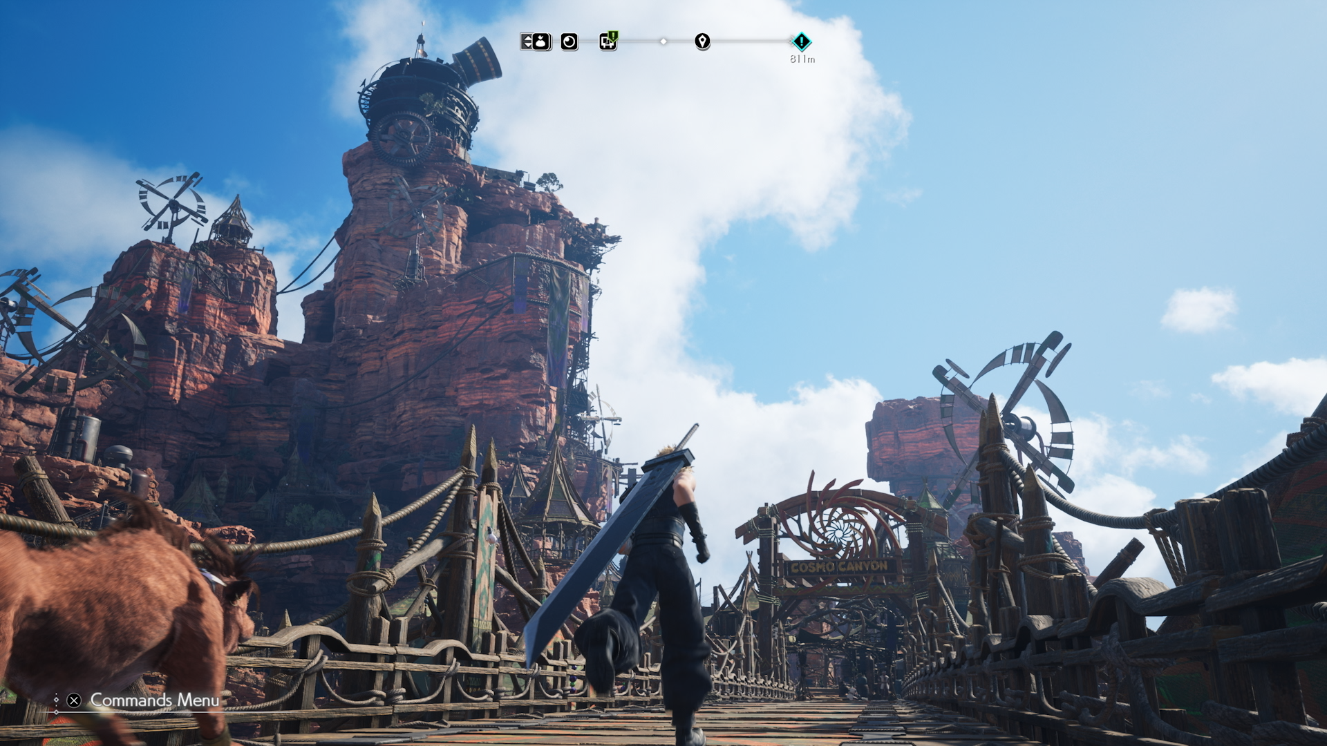 FINAL FANTASY VII REBIRTH screenshot: realistic, low-poly, third-person, no outlines, realistic lighting (environment)