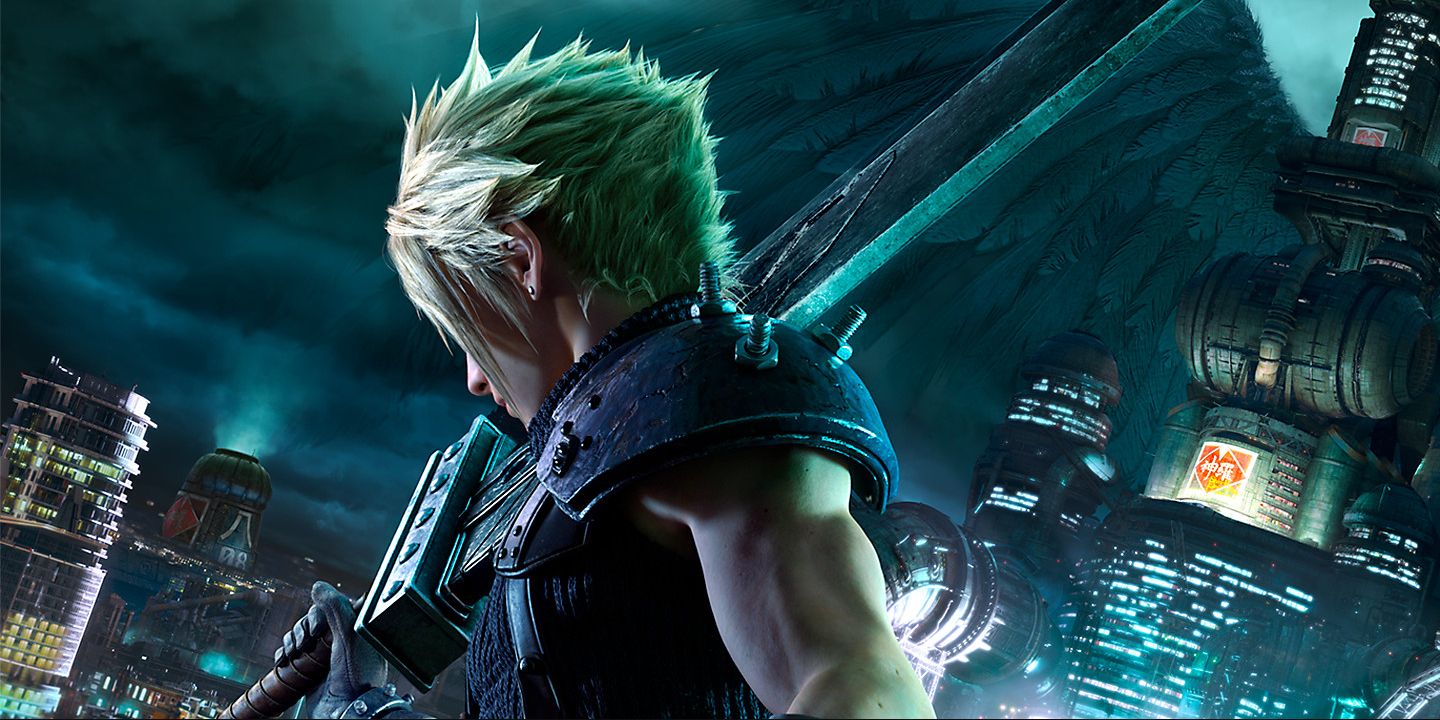 FINAL FANTASY VII REMAKE screenshot: realistic, third-person, no outlines, realistic lighting (environment, character, cutscene)