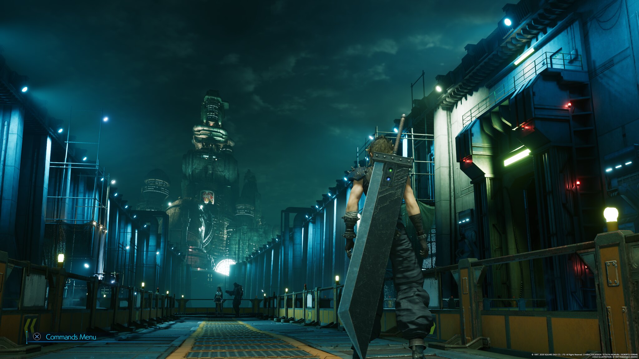 FINAL FANTASY VII REMAKE screenshot: realistic, third-person, no outlines, realistic lighting (environment, character)