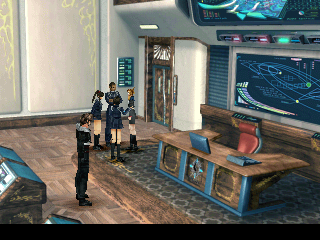 FINAL FANTASY VIII screenshot: low-poly, pre-rendered, fixed camera, third-person, no outlines, baked lighting (environment)