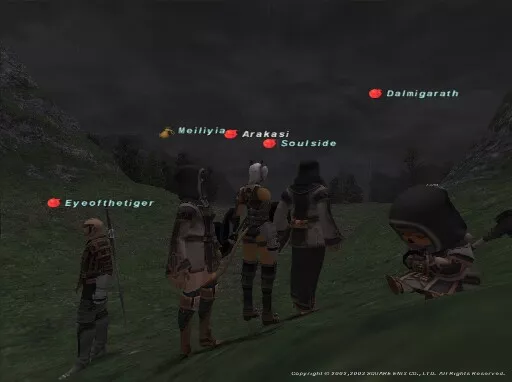 FINAL FANTASY XI screenshot: realistic, third-person, no outlines, soft gradient (environment, character)