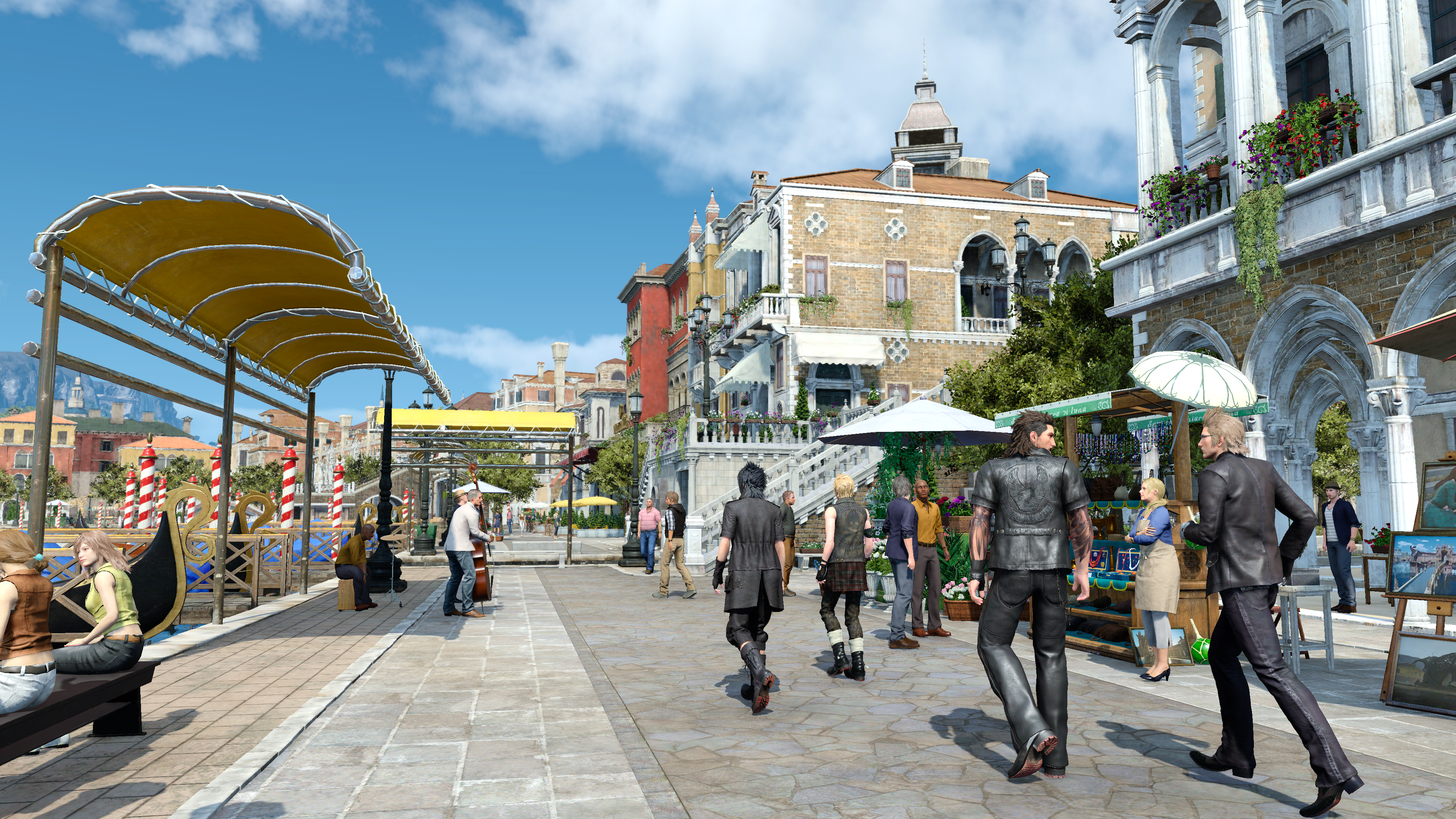 FINAL FANTASY XV screenshot: realistic, third-person, no outlines, realistic lighting (environment, character)