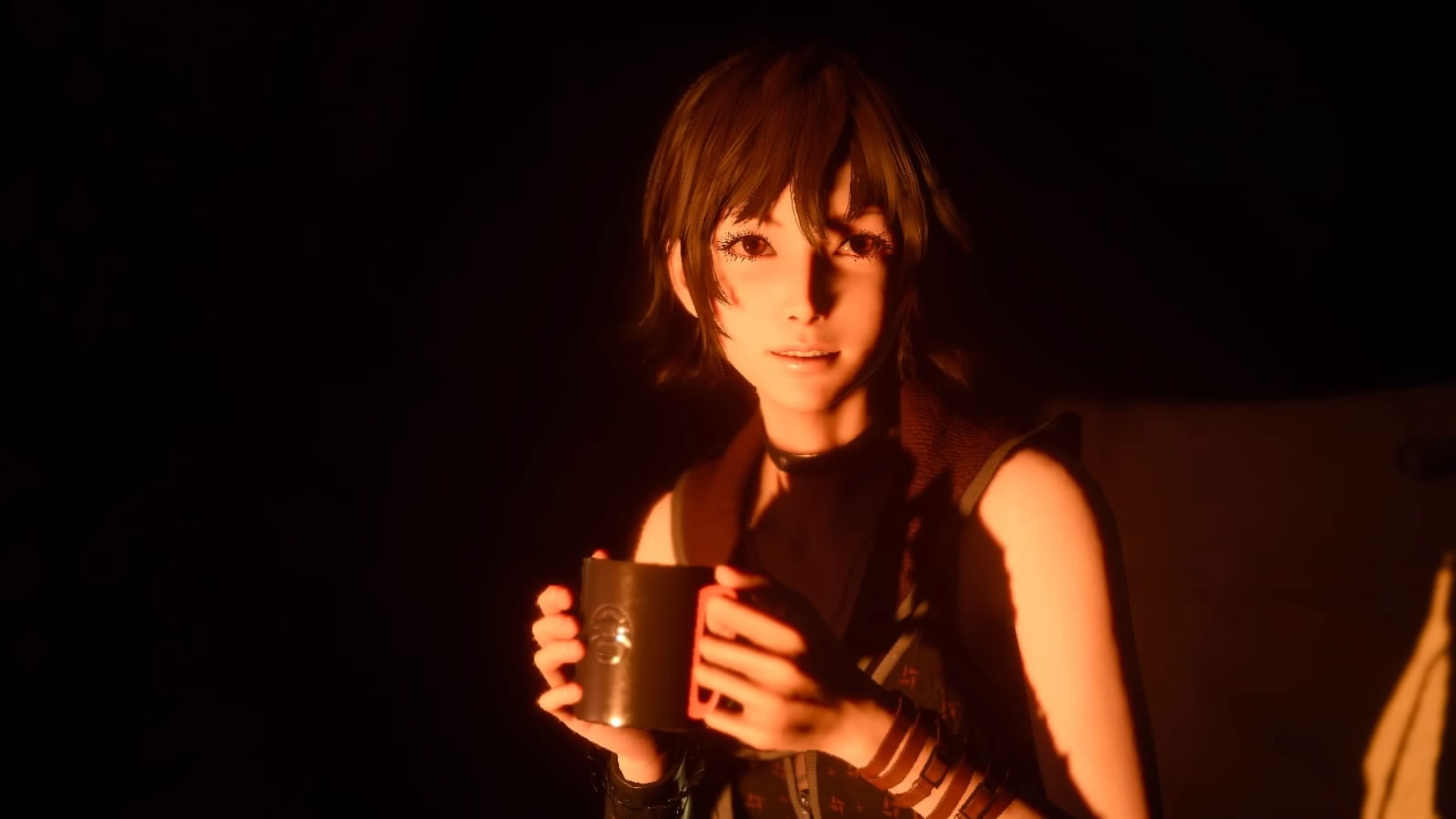 FINAL FANTASY XV screenshot: realistic, third-person, no outlines, realistic lighting (character, cutscene)