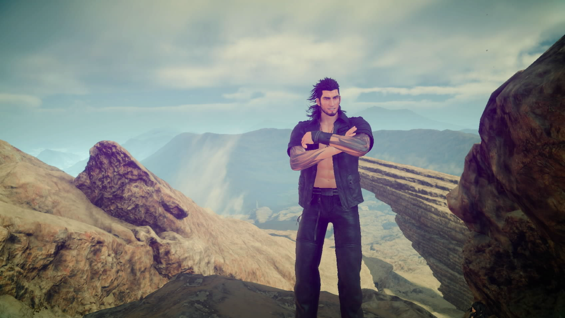 FINAL FANTASY XV screenshot: realistic, third-person, no outlines, realistic lighting (environment, character)