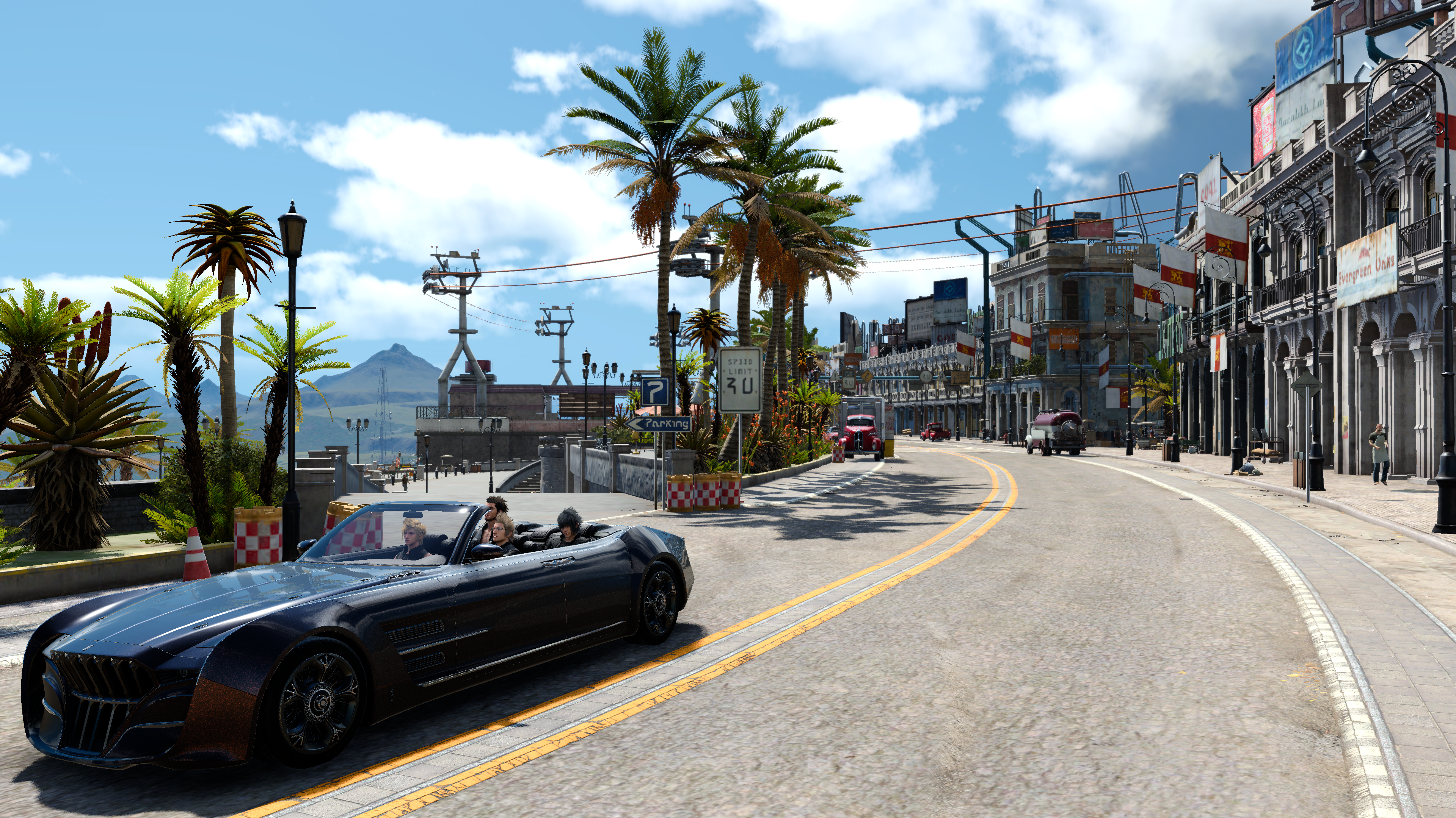 FINAL FANTASY XV screenshot: realistic, third-person, no outlines, realistic lighting (environment)