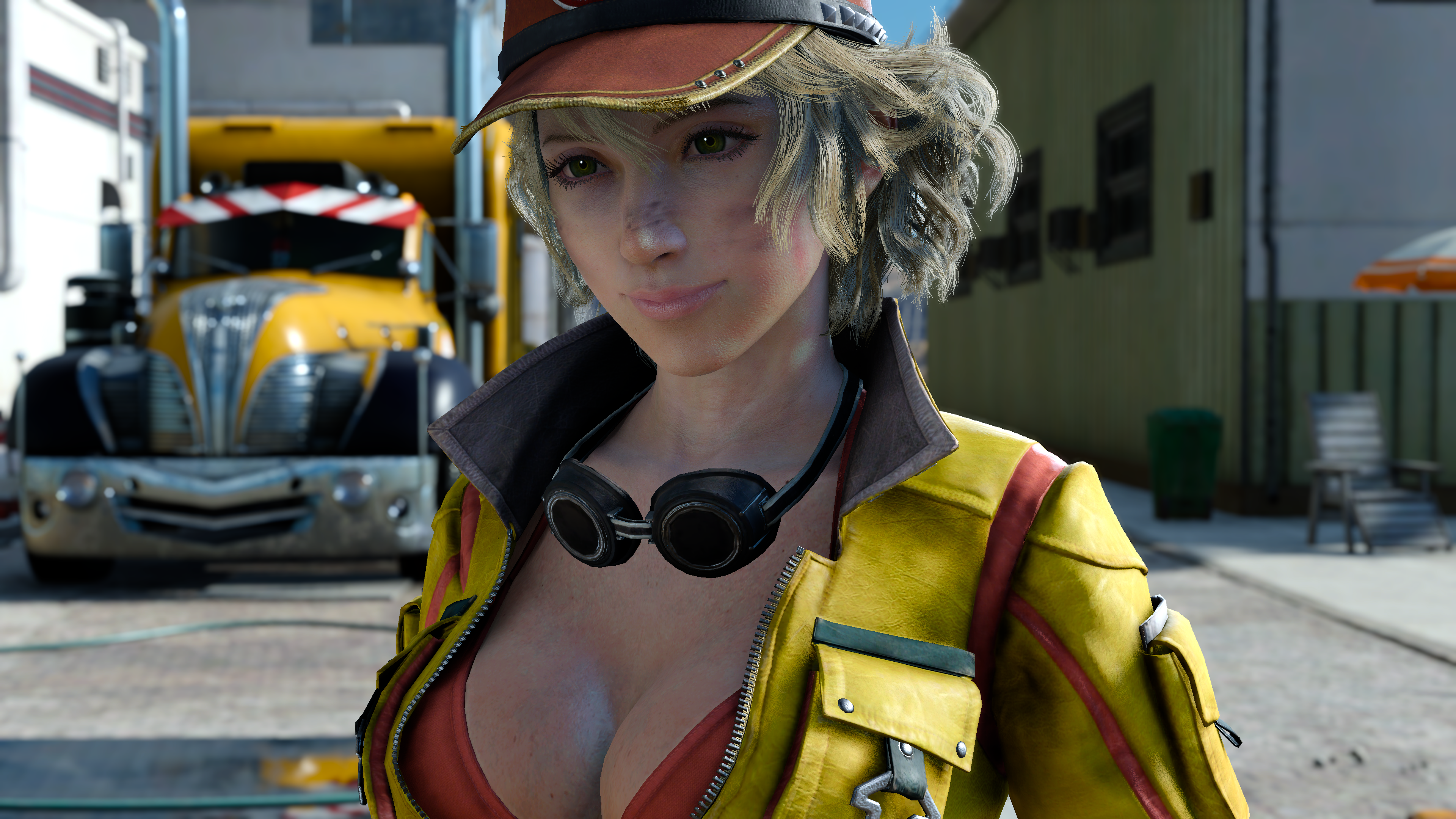FINAL FANTASY XV screenshot: realistic, third-person, no outlines, realistic lighting (character, environment, cutscene)
