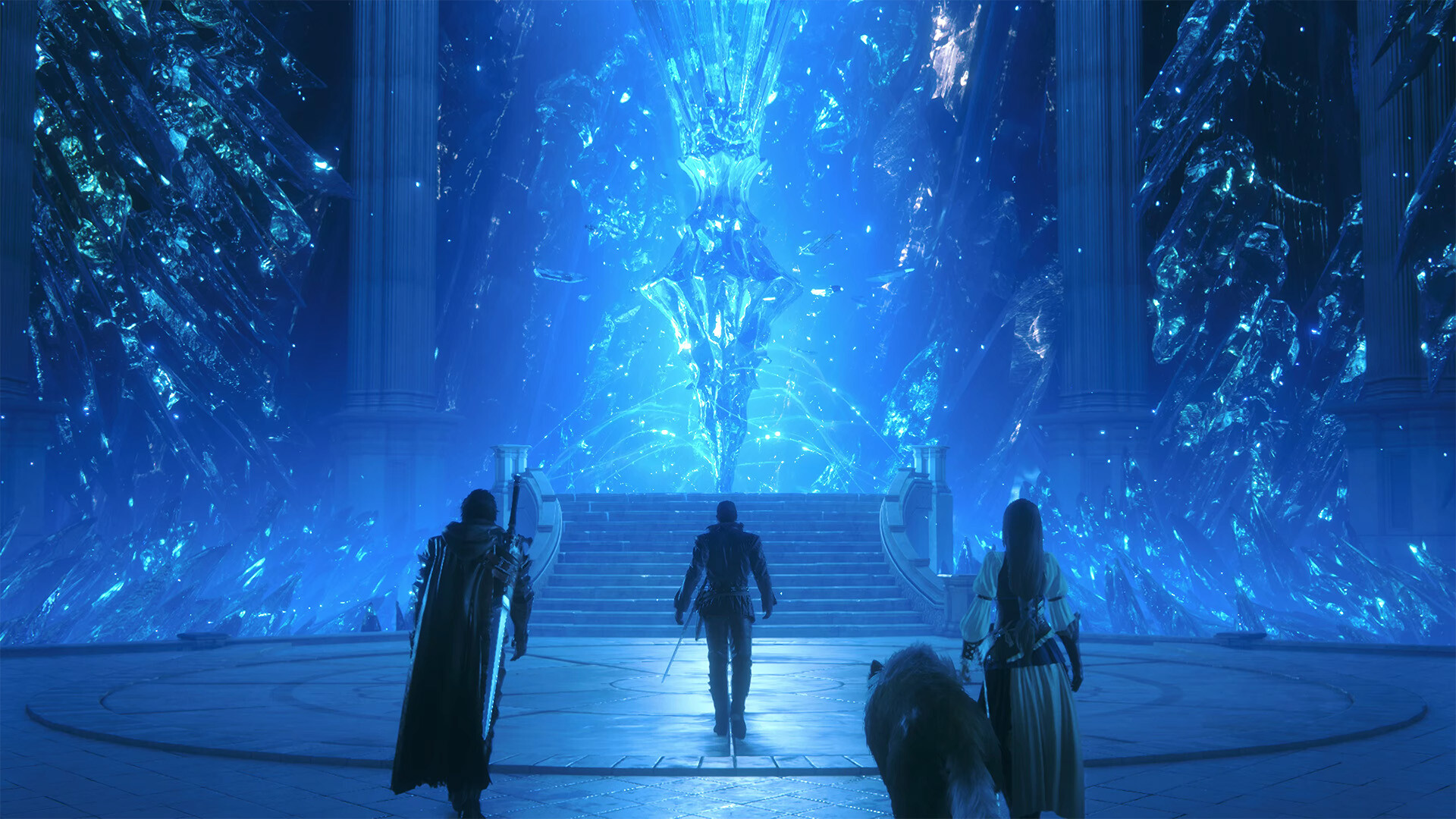 FINAL FANTASY XVI screenshot: realistic, third-person, no outlines, realistic lighting (environment, cutscene)