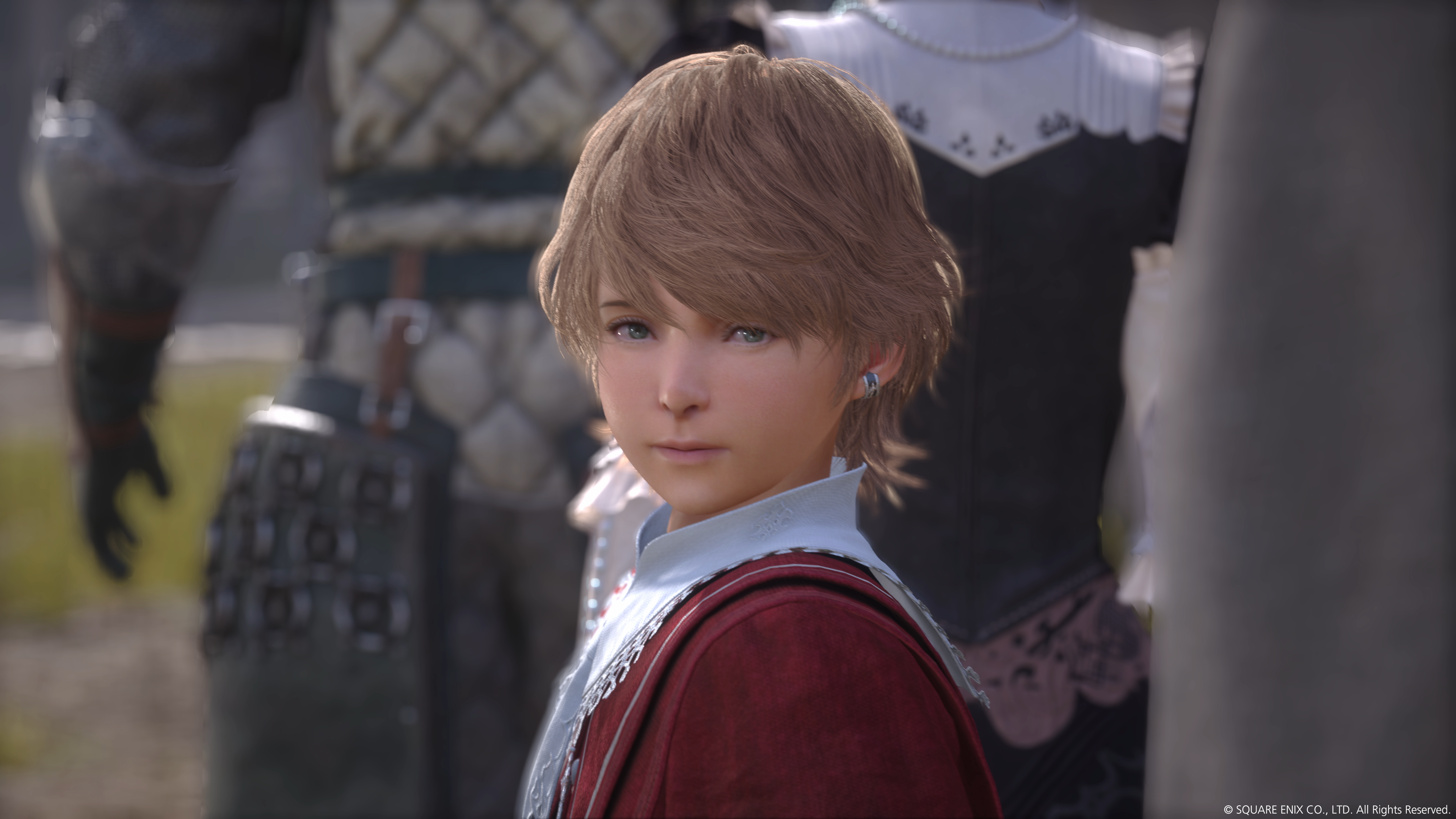 FINAL FANTASY XVI screenshot: realistic, third-person, no outlines, realistic lighting (character, cutscene)