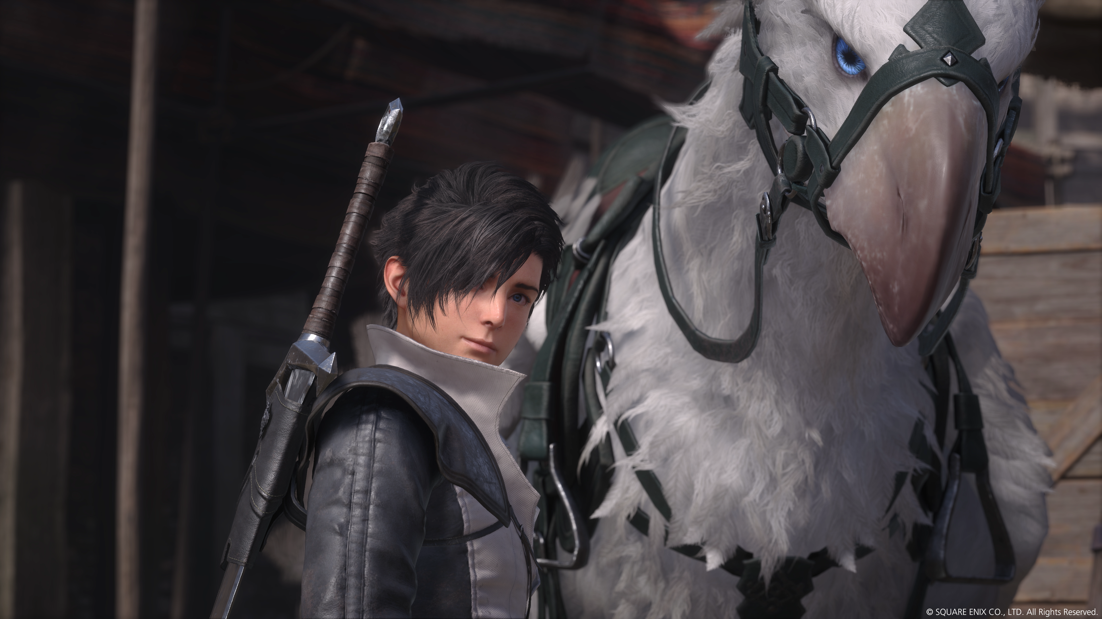 FINAL FANTASY XVI screenshot: realistic, third-person, no outlines, realistic lighting (character, cutscene)
