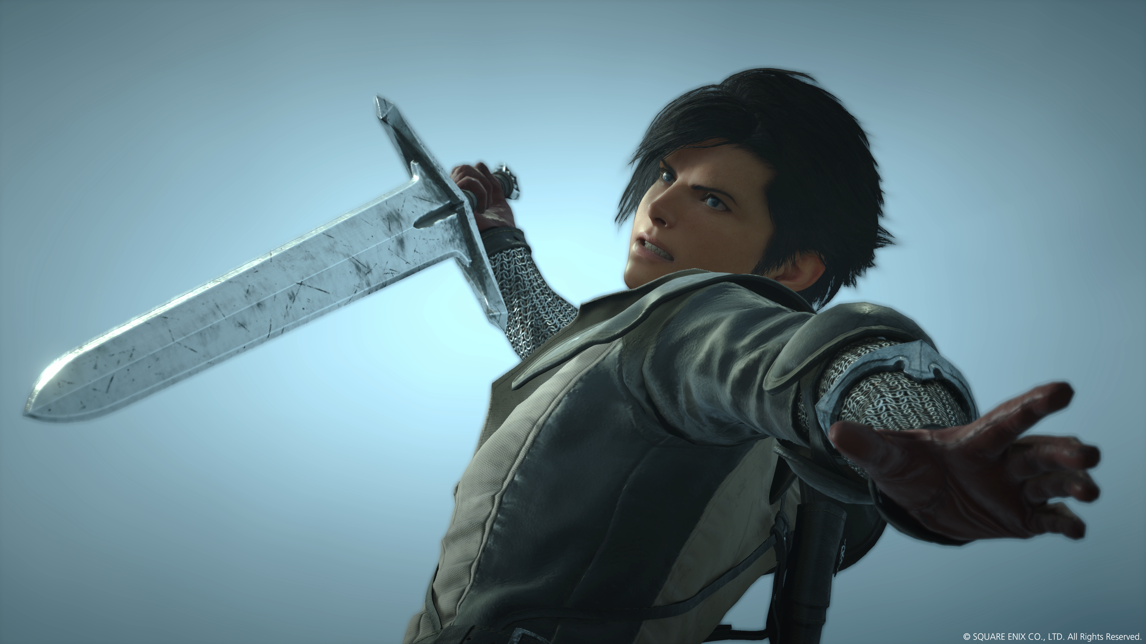 FINAL FANTASY XVI screenshot: realistic, third-person, no outlines, realistic lighting (character, cutscene)