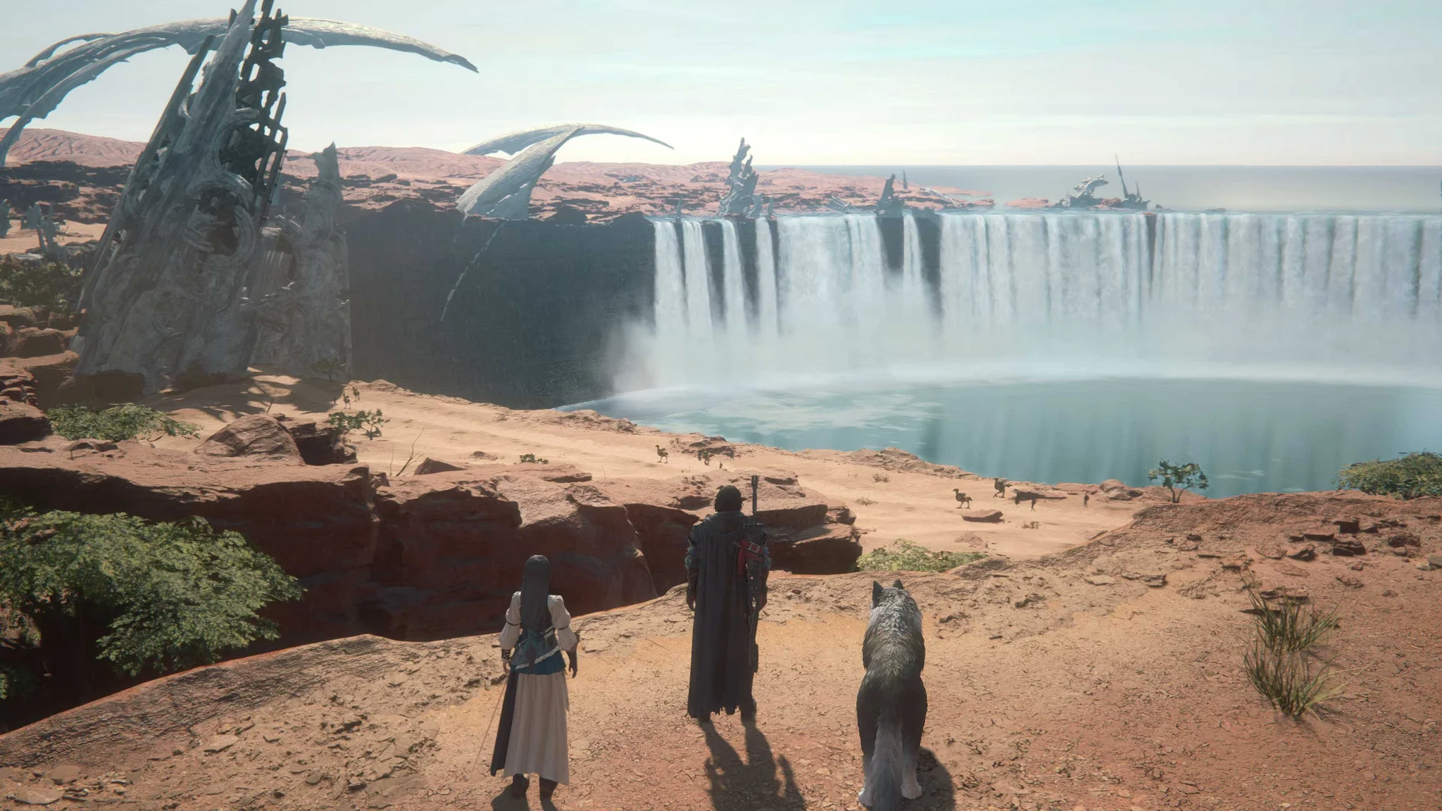 FINAL FANTASY XVI screenshot: realistic, third-person, no outlines, realistic lighting (environment)