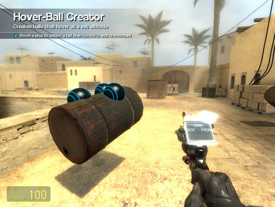 Garry's Mod screenshot: realistic, stylized 3d, first-person, no outlines, soft gradient (environment)