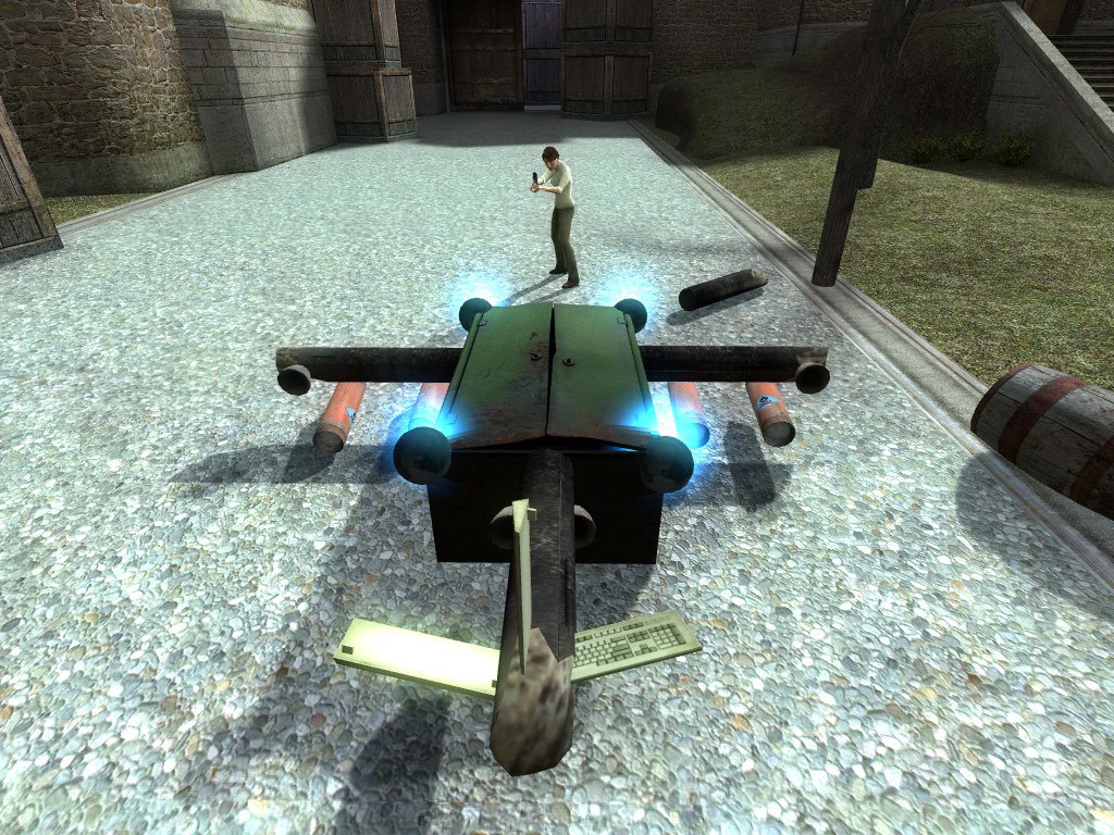 Garry's Mod screenshot: realistic, stylized 3d, first-person, no outlines, soft gradient (environment)
