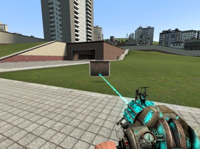 Garry's Mod screenshot: realistic, stylized 3d, first-person, no outlines, soft gradient (environment)
