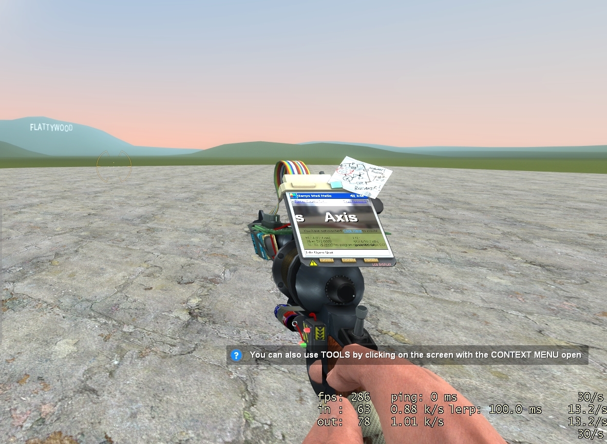 Garry's Mod screenshot: realistic, stylized 3d, first-person, no outlines, soft gradient (environment)