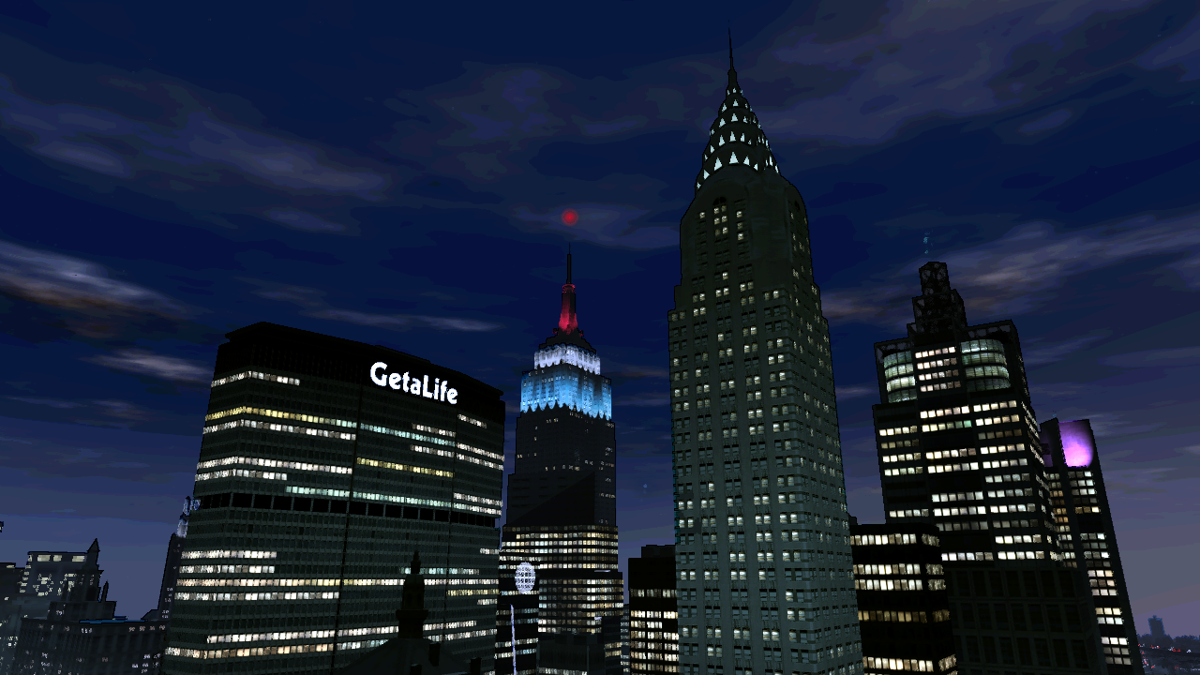 Grand Theft Auto IV screenshot: realistic, third-person, no outlines, realistic lighting (environment)