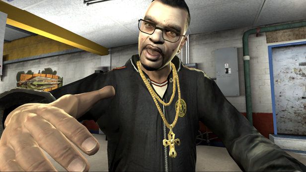 Grand Theft Auto IV screenshot: realistic, third-person, no outlines, realistic lighting (character, cutscene)