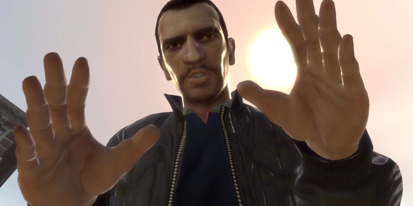 Grand Theft Auto IV screenshot: realistic, third-person, no outlines, realistic lighting (character, cutscene)