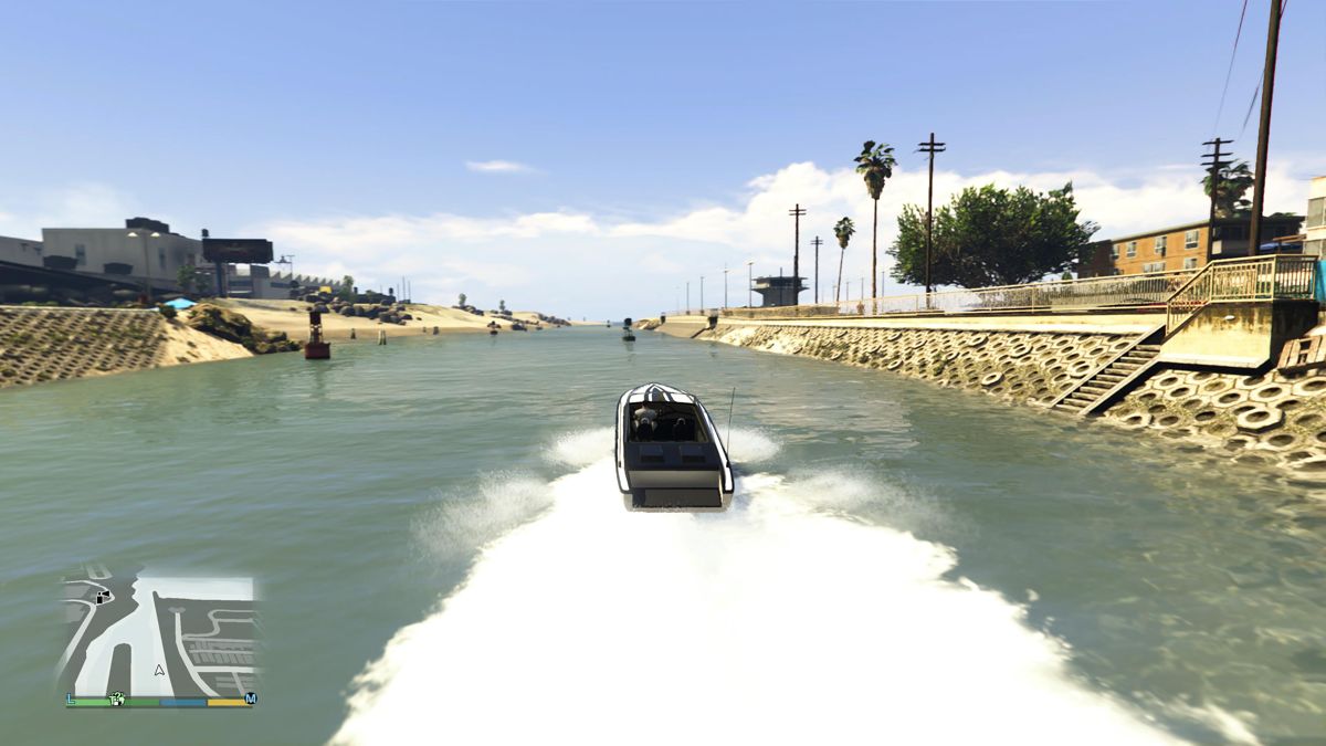 Grand Theft Auto V screenshot: realistic, third-person, no outlines, realistic lighting (environment)