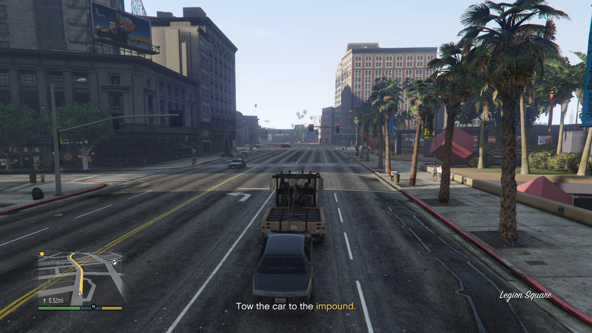 Grand Theft Auto V screenshot: realistic, third-person, no outlines, realistic lighting (environment)