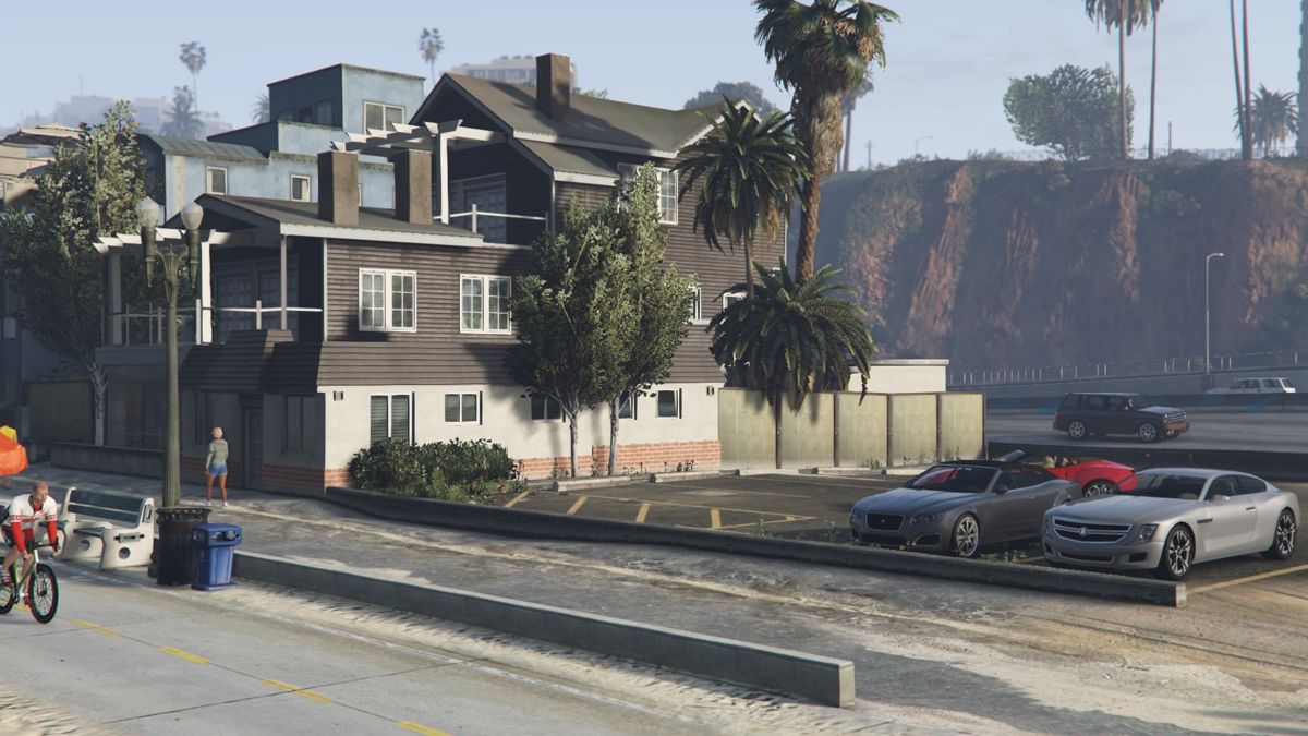 Grand Theft Auto V screenshot: realistic, third-person, no outlines, realistic lighting (environment)