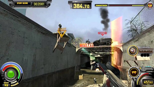 Half-Life 2: Survivor screenshot: realistic, first-person, no outlines (environment, combat)