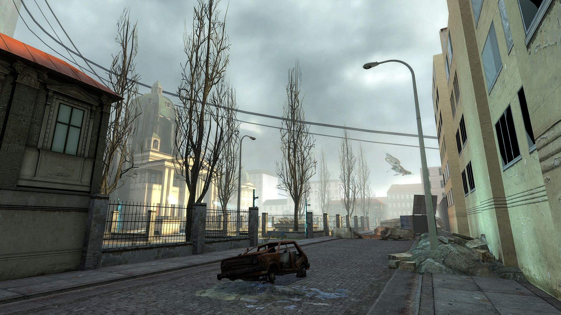 Half-Life 2: Update screenshot: realistic, first-person, no outlines, realistic lighting (environment)