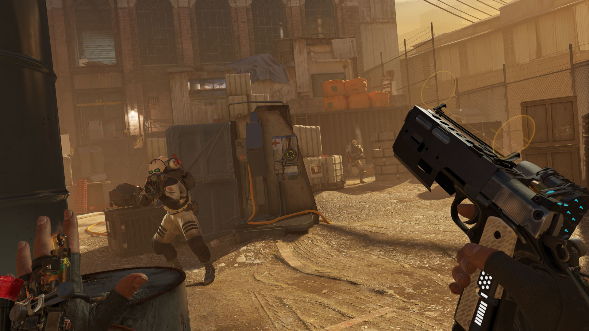 Half-Life: Alyx screenshot: realistic, first-person, no outlines, realistic lighting (environment, combat)